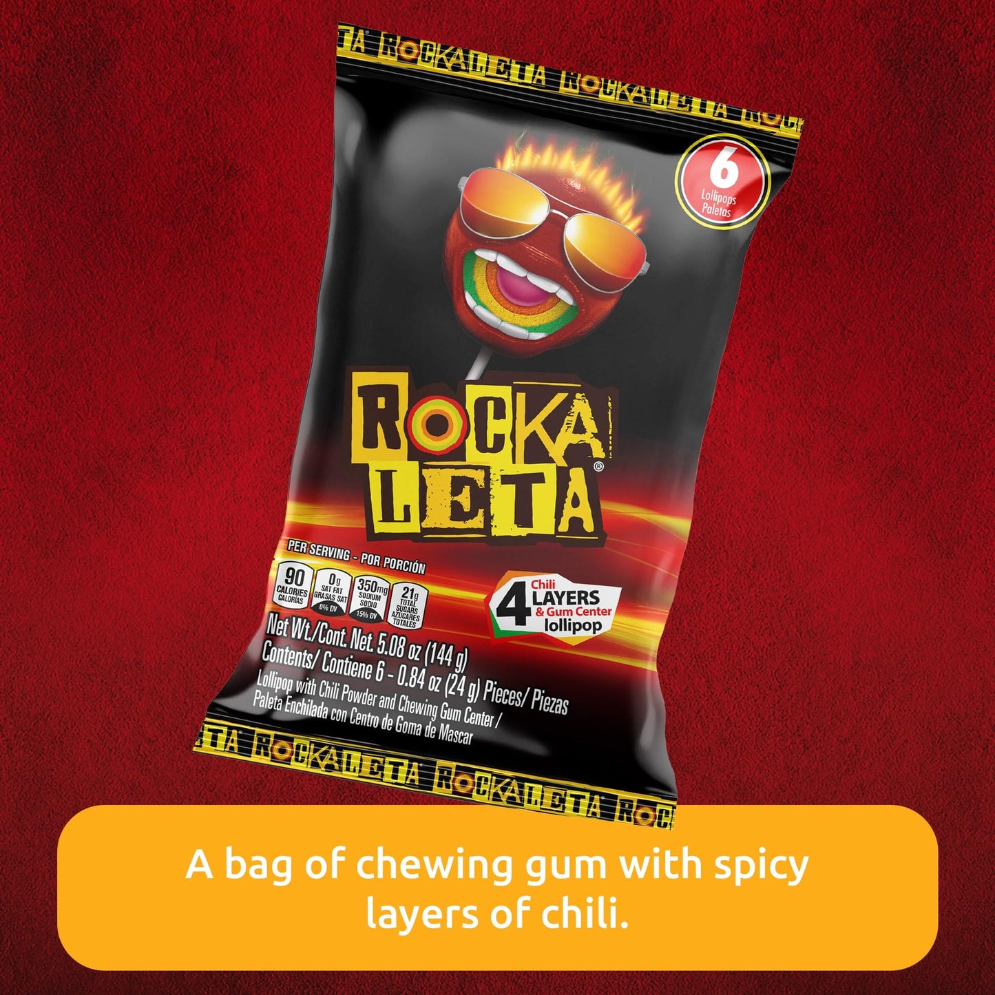 Rockaleta Lollipops - Bag with 6 Pieces