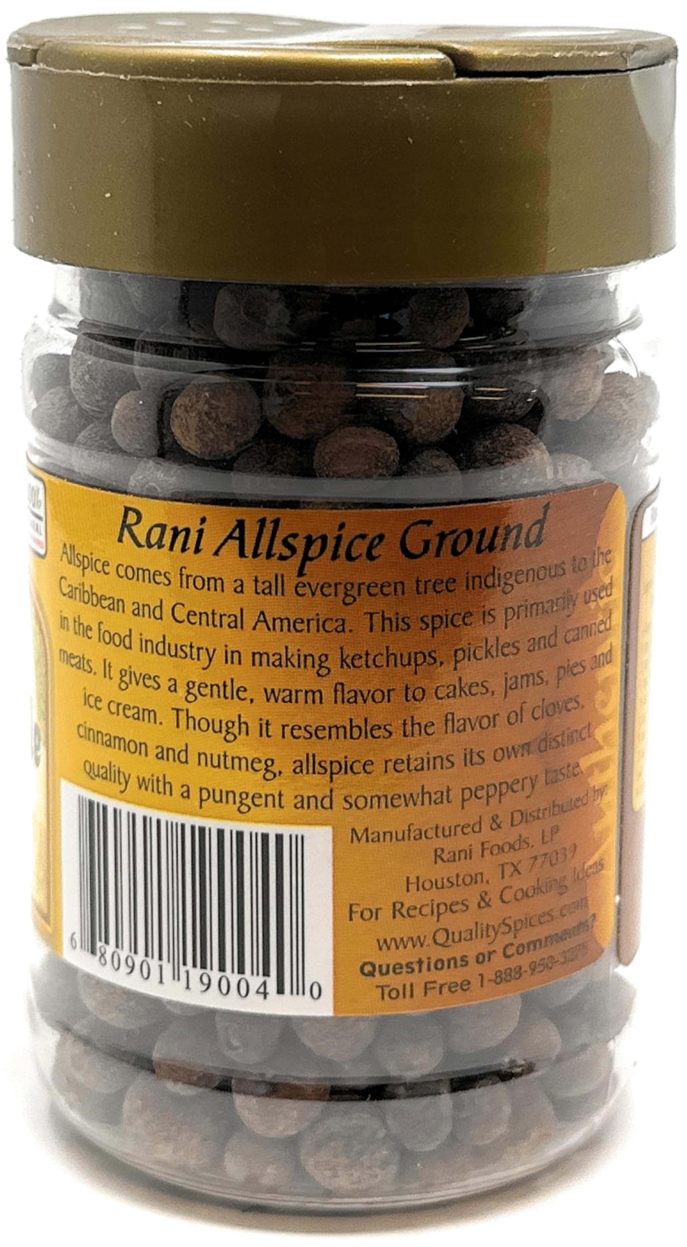 Rani Allspice (Kabab Chini) Whole Spice 3oz (85g) PET Jar ~ All Natural | Vegan | Gluten Friendly | NON-GMO | Indian Origin