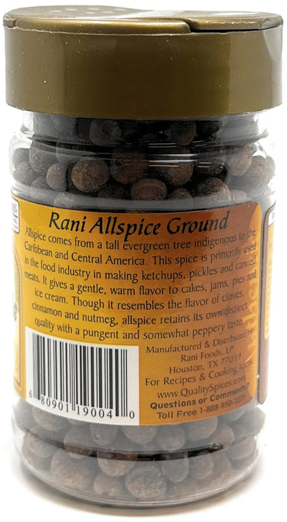 Rani Allspice (Kabab Chini) Whole Spice 3oz (85g) PET Jar ~ All Natural | Vegan | Gluten Friendly | NON-GMO | Indian Origin
