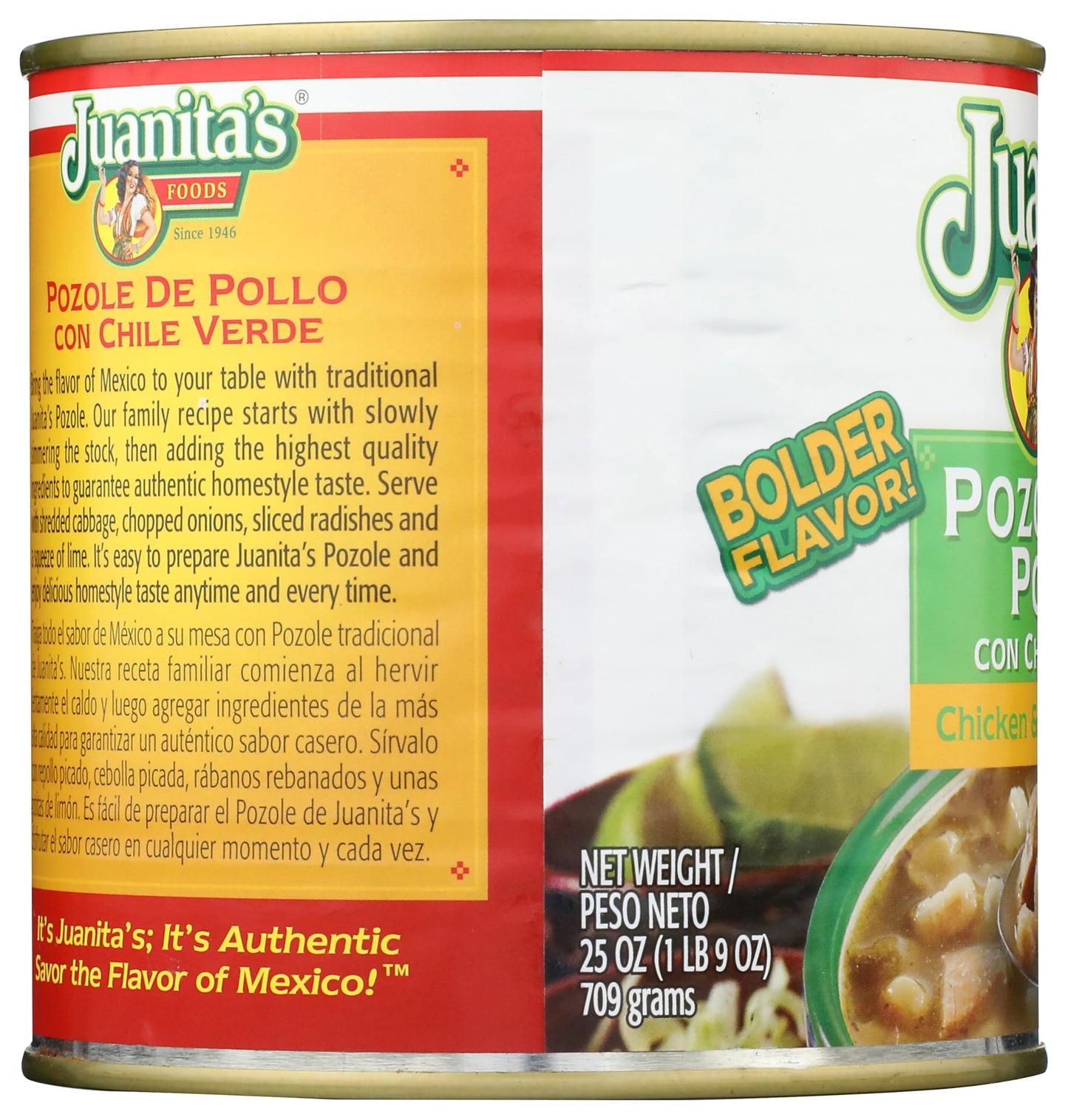 Juanita's Soup, Chicken and Hominy, 29.5 oz