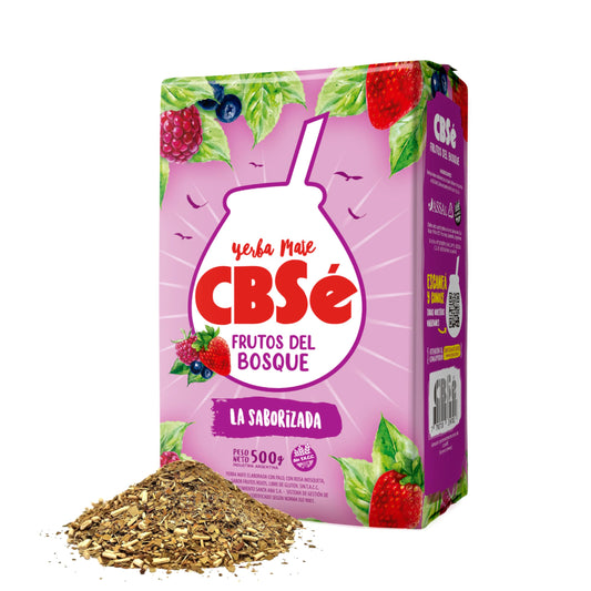 CBSé Yerba Mate Forest Fruits – Fruity Loose Leaf Yerba Mate Tea Blend, 500 g (1.1 lb), Naturally Caffeinated, Gluten‑Free.