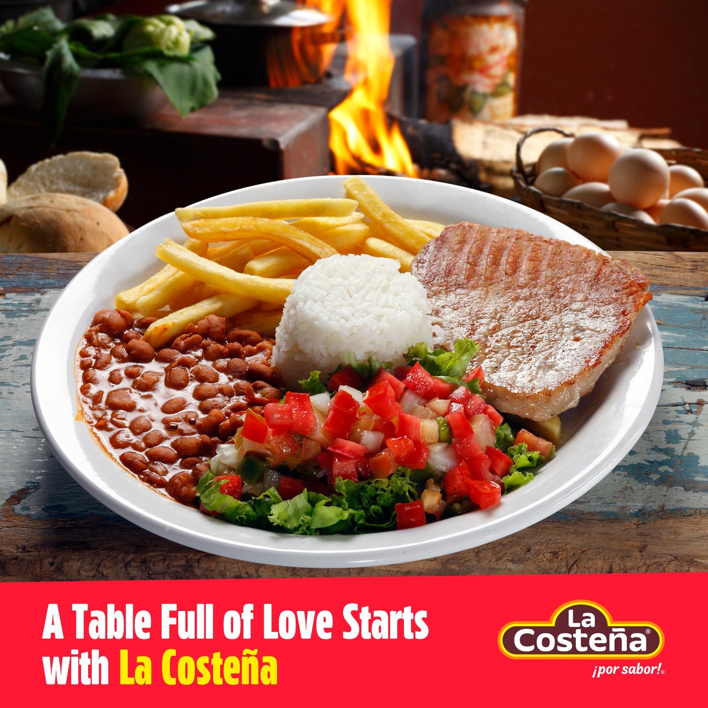 La Costeña Whole Pinto Beans - Ready-to-Eat Canned Pinto Beans for Mexican Food, Vegetarian Chili Ingredients, Bean Dip, Bean Burger, Burrito & Vegan Protein Salad - 19.75 oz, 12 Pack Canned Food