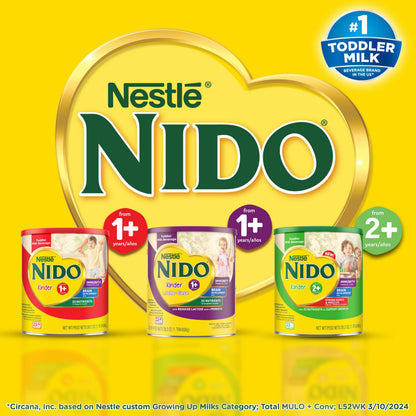 Nestlé NIDO Lacto-Ease Toddler Milk Beverage Powder Mix, Reduced Lactose, Toddler Nutritional Drink, Powdered Milk for Toddlers, 22 Servings per Container, 28.2 OZ, Pack of 1