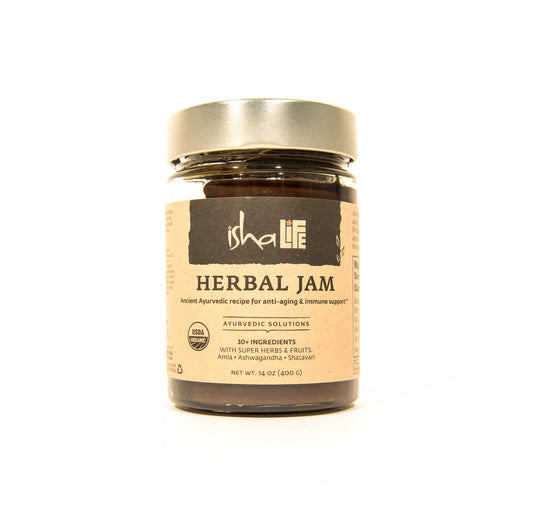 Isha Natural Fruit, Herb and Spice Jam USDA Organic Herbal Spread - 14 Ounce