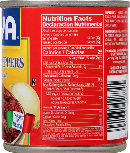 Goya Chipotle Peppers in Adobo Sauce - 7 oz.