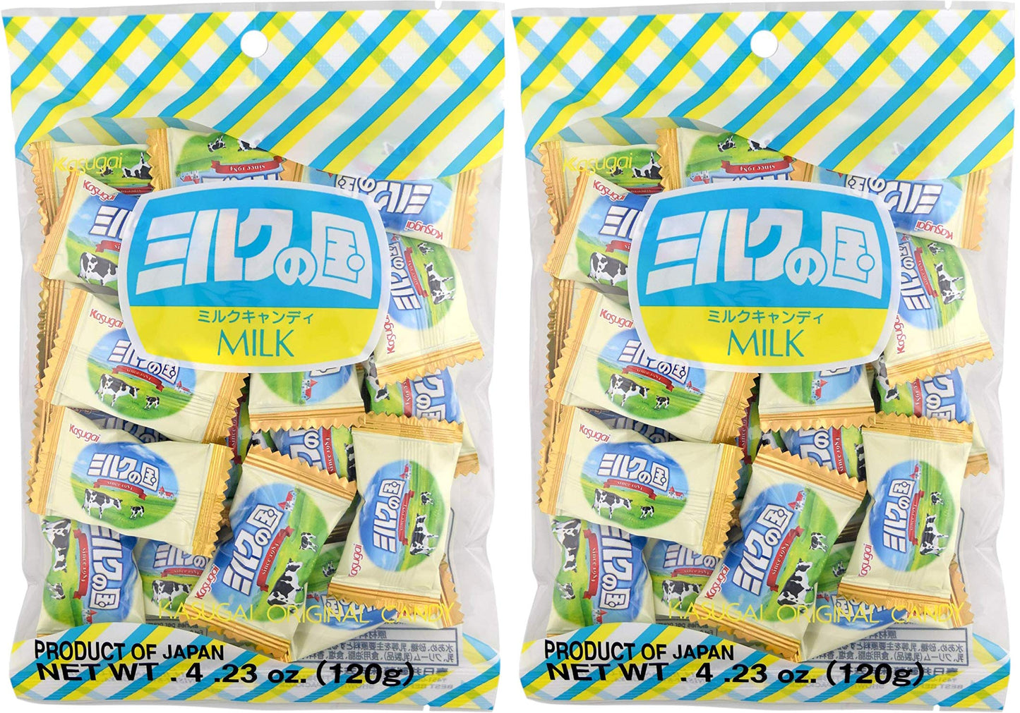 Kasugai Milk no Kuni Candy 4.22oz (2 Pack)