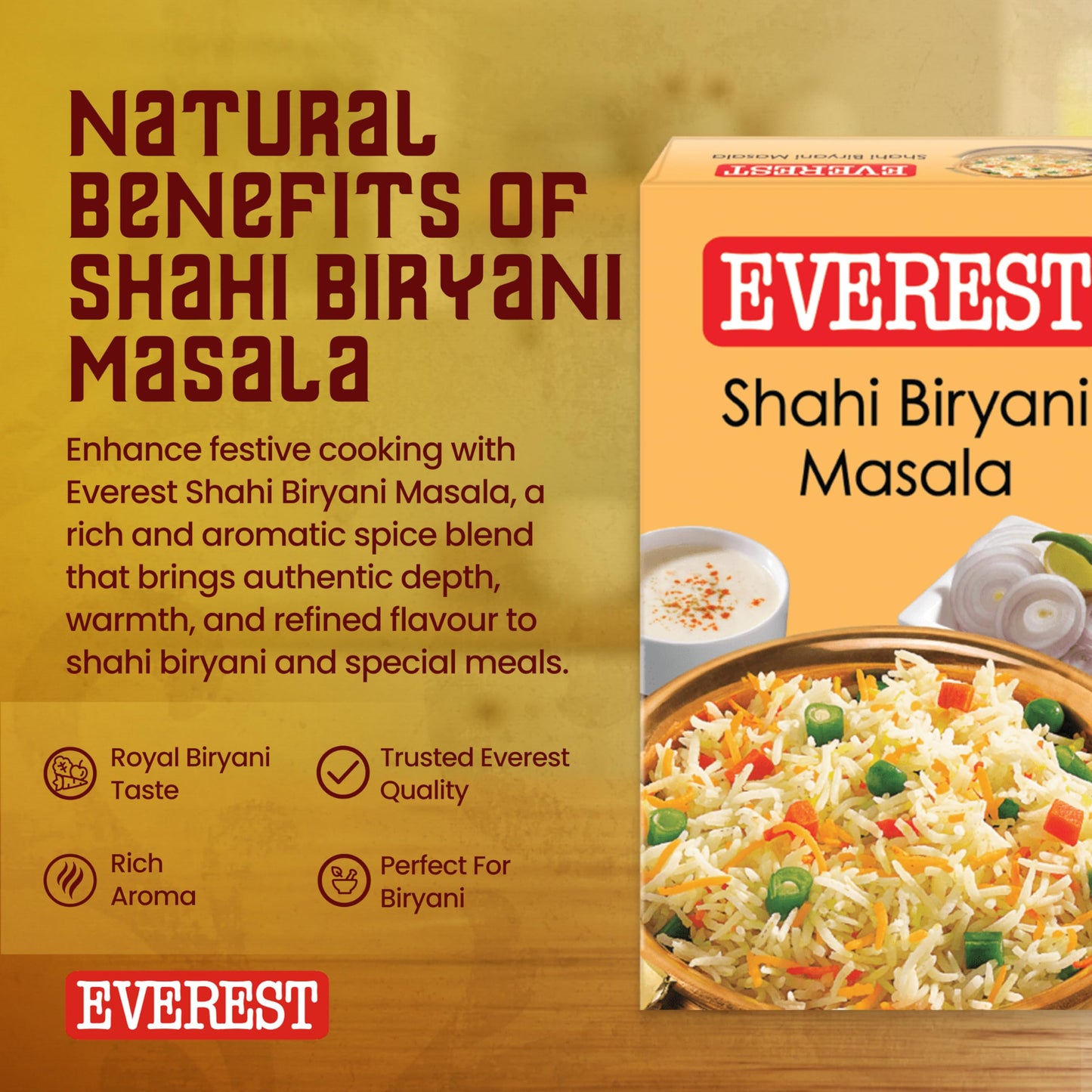 Everest Shahi Biryani Masala - 50g., 1.75oz.