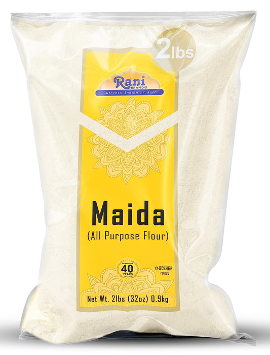 Rani Maida Flour (Indian All Purpose Flour) 32oz (2lbs) 908g ~ All Natural | Vegan | Gluten Friendly | NON-GMO | Kosher | Indian Origin