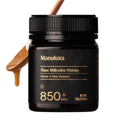 Manukora Raw Manuka New Zealand Honey MGO 850+, Non-GMO, Monofloral, 3rd-Party Tested, Glyphosate Residue Free Certified, 2000+ Natural Compounds, Traceable Hive-to-Hand, Digestive & Immune Support – 250g