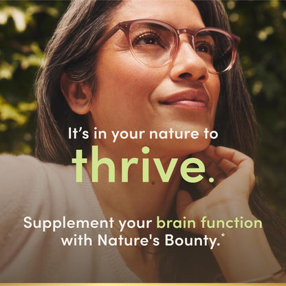 Nature's Bounty Ginkgo Biloba Capsules 120mg, Memory Support Supplement, Supports Brain Function and Mental Alertness, 100 Capsules