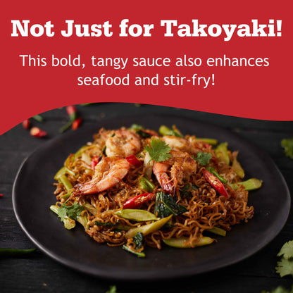 Otafuku Takoyaki Sauce for Japanese Grilled Octopus, 78.7 OZ (1/2 Gallon)