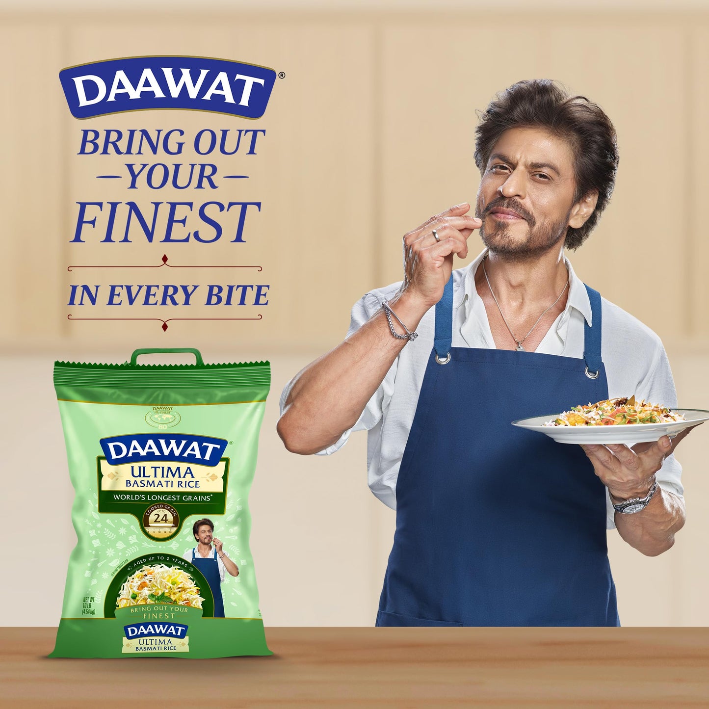 Daawat Ultima Basmati White Rice - Authentic Extra Long Grain Basmati Rice - 10 lb Bag