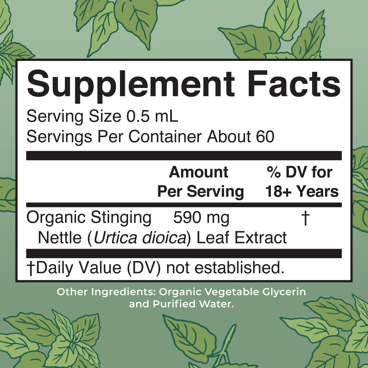 MaryRuth Organics Stinging Nettle Leaf Extract | Detox Supplement Herbal Drops | USDA Organic | Vegan | Non-GMO | Gluten Free | 1 Fluid Oz