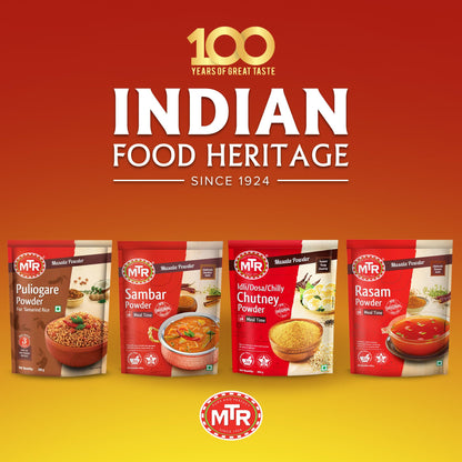 MTR Spiced Chutney Powder - Indian Spice Blend with Black gram dal, Red Chilli, Curry Leaves, Mustard, and Asafoetida - Instant and Easy to use - Ideal for Meal Time - 200g