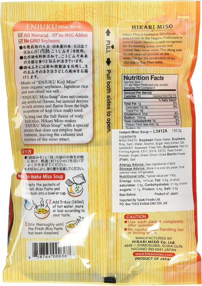 Hikari Miso Instant Miso Soup, Fried Tofu, 5.14 Ounce