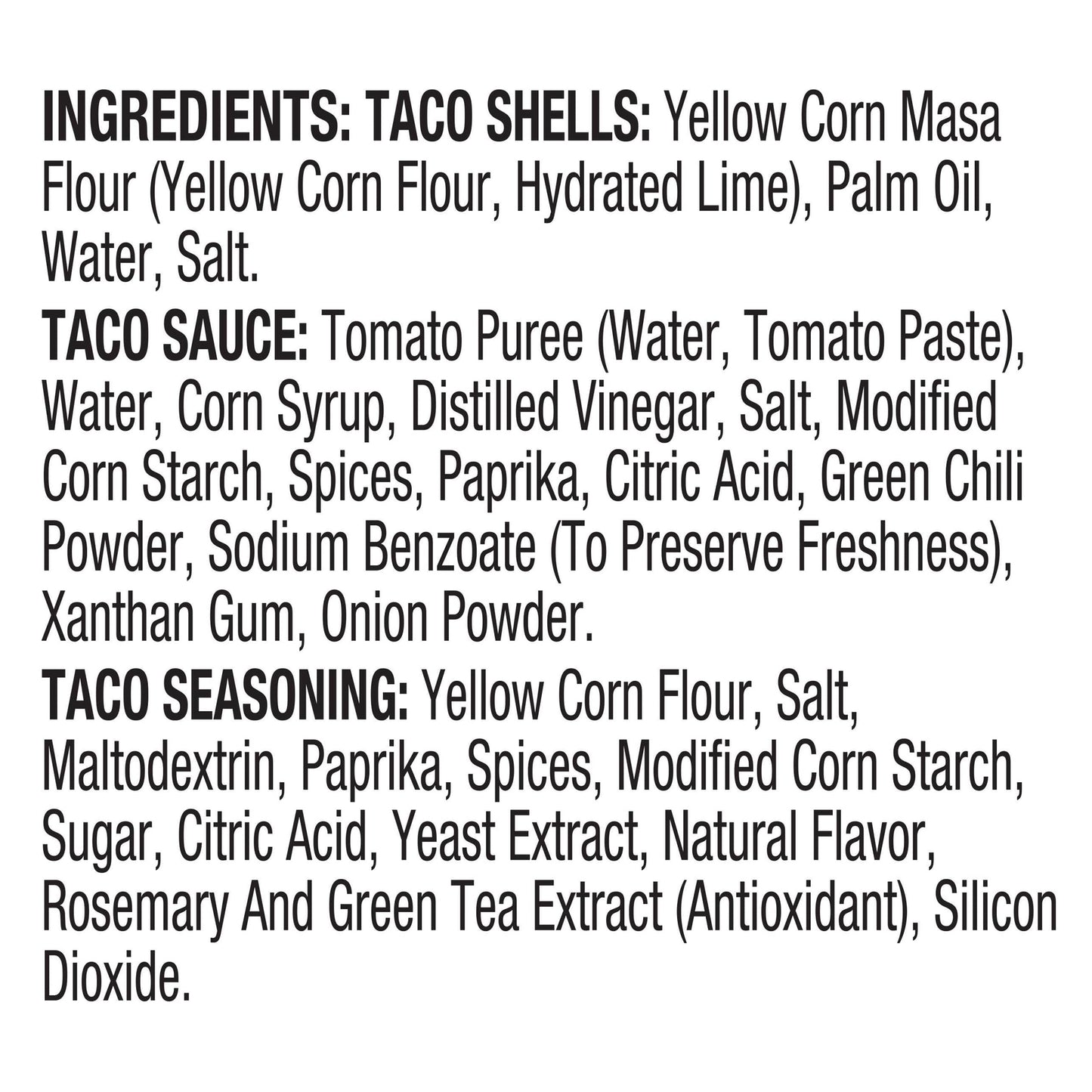 Ortega Taco Dinner Kit, Fiesta Flats Tacos, 12 Count