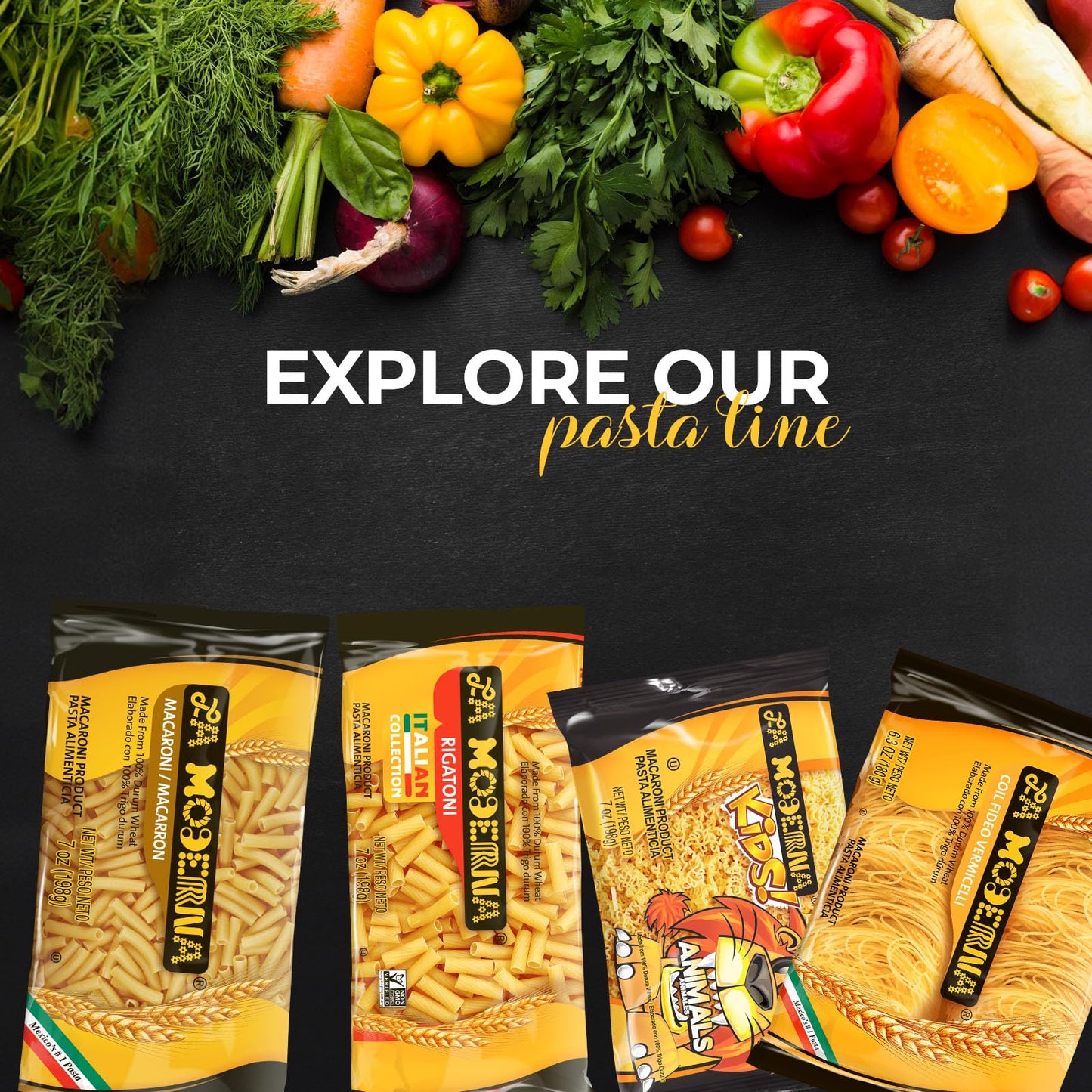 LA MODERNA, Shells, Made with Durum Wheat Semolina, Enriched with Vitamins and Iron, Traditional Mexican Pasta, 16 oz