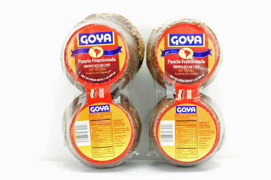 Goya Panela Fraccionada Brown Sugar Cane 1lb Pack of 2