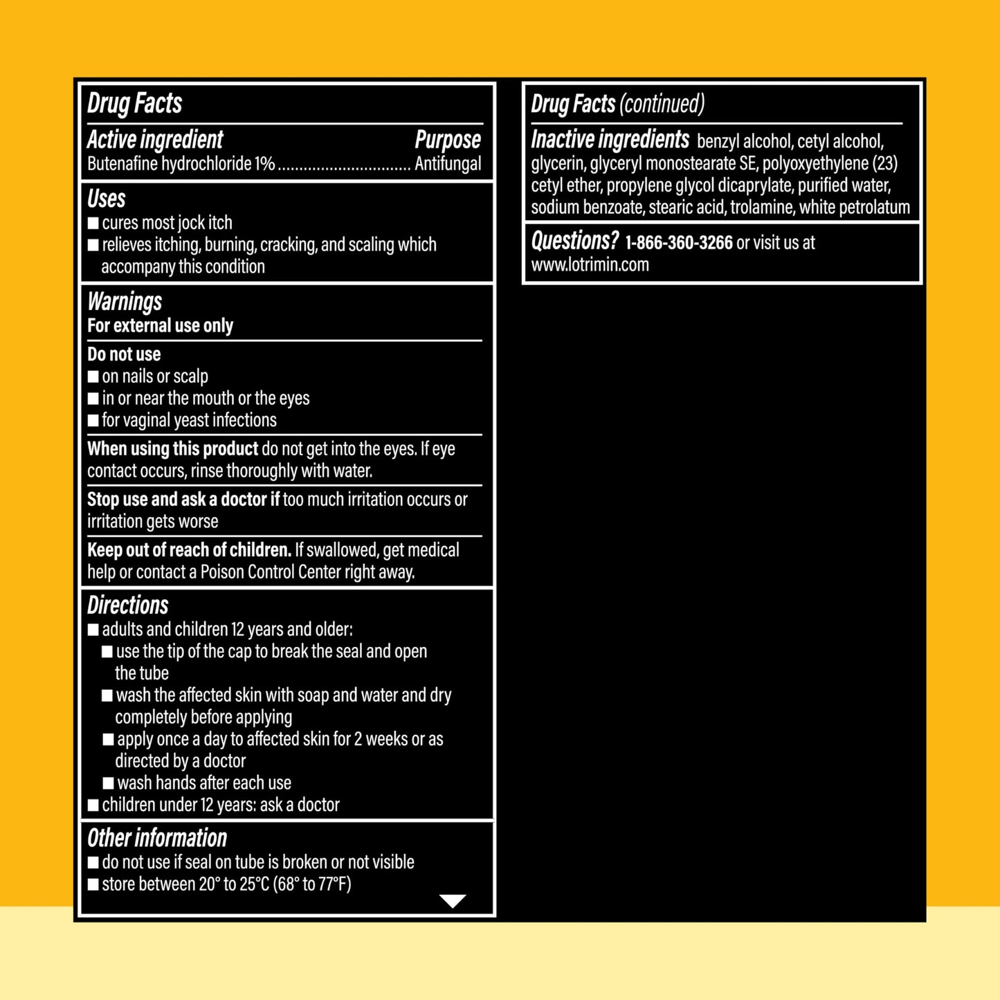 Lotrimin Ultra Jock Itch Cream - Powerful Butenafine Hydrochloride Treatment for Jock Itch, 0.42 Ounce (12 Grams) (Packaging May Vary)