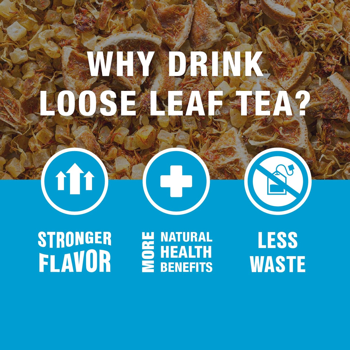 Tiesta Tea Ultimate Live Loose Leaf Kit, Tea Starter Kit with High to Non-Caffeinated Blends, Hot & Iced Brews, Includes Black, Green, Herbal Sample Bags and 16oz Brewmaster Dispensing Infuser