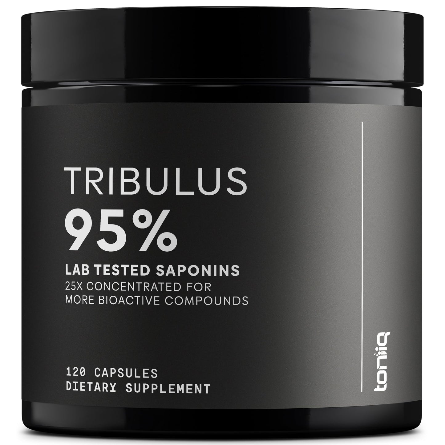 Toniiq Tribulus Terrestris for Men - Ultra High Potency 25:1 Extract with 95% Saponins - 1300mg Pure & Concentrated Formula - Third-Party Lab Tested for Purity & Quality - 120 Capsules