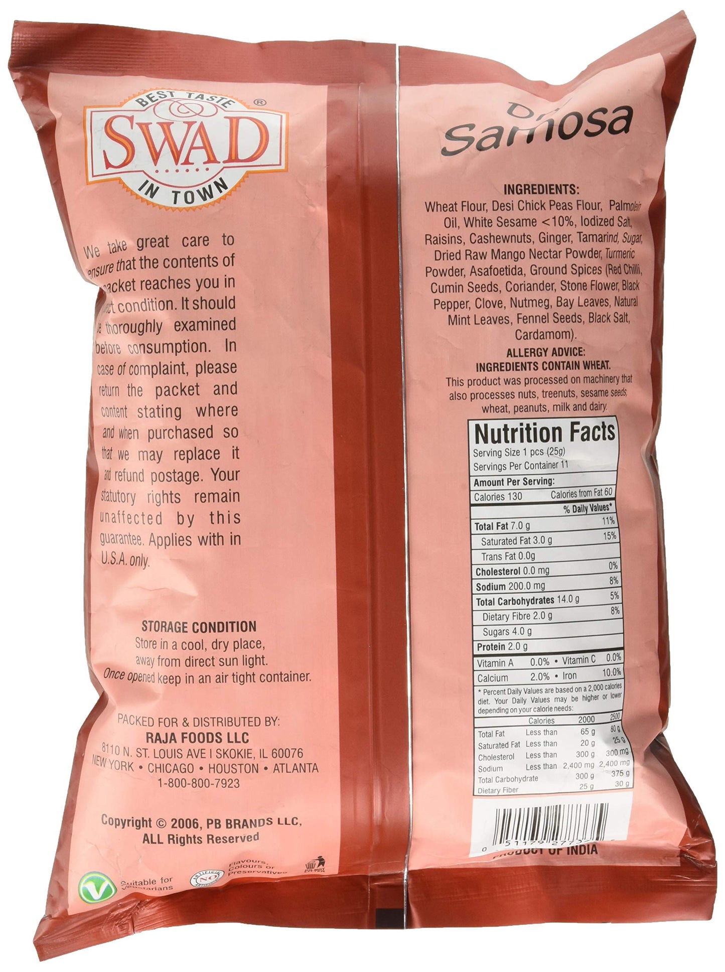 Great Bazaar Swad Samosa Snacks, 10 Ounce