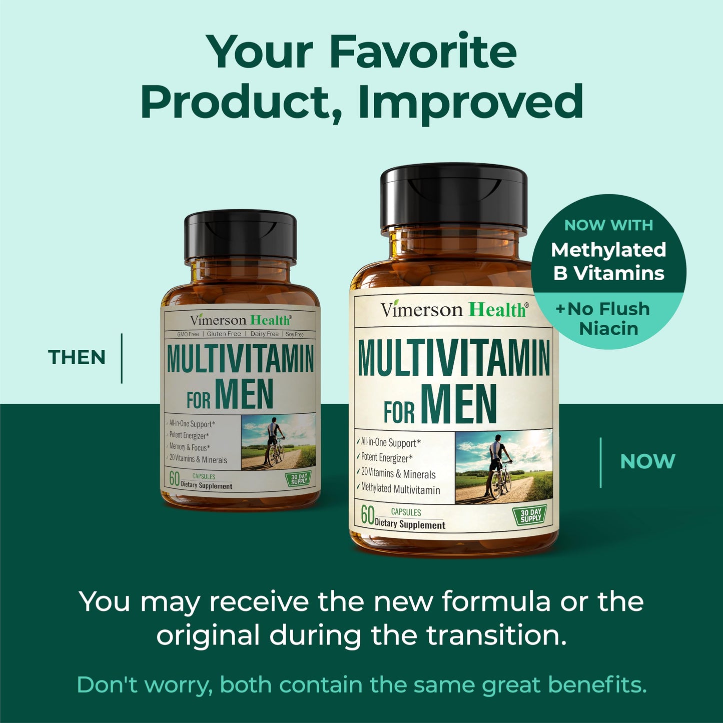 Multivitamin for Men with Methylated Vitamins and Chelated Minerals for Energy, Focus and Immune Health – Premium Daily Mens Multivitamins & Multiminerals – 60 Capsules