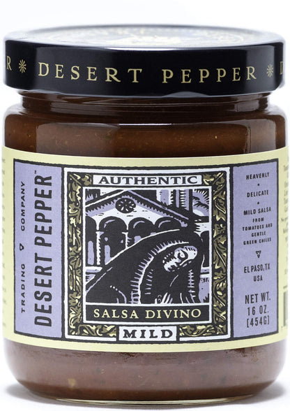 Desert Pepper Trading Divino Mild Salsa, 16 Ounce - Pack of 6