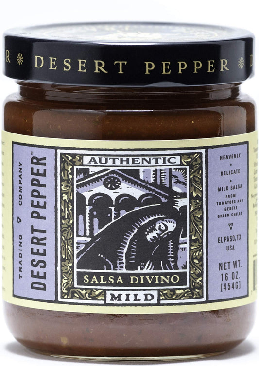 Desert Pepper Trading Divino Mild Salsa, 16 Ounce - Pack of 6