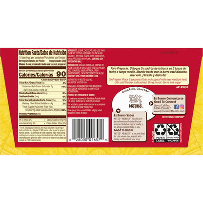 Nestle Abuelita Authentic Mexican Hot Chocolate Drink Mix Bar