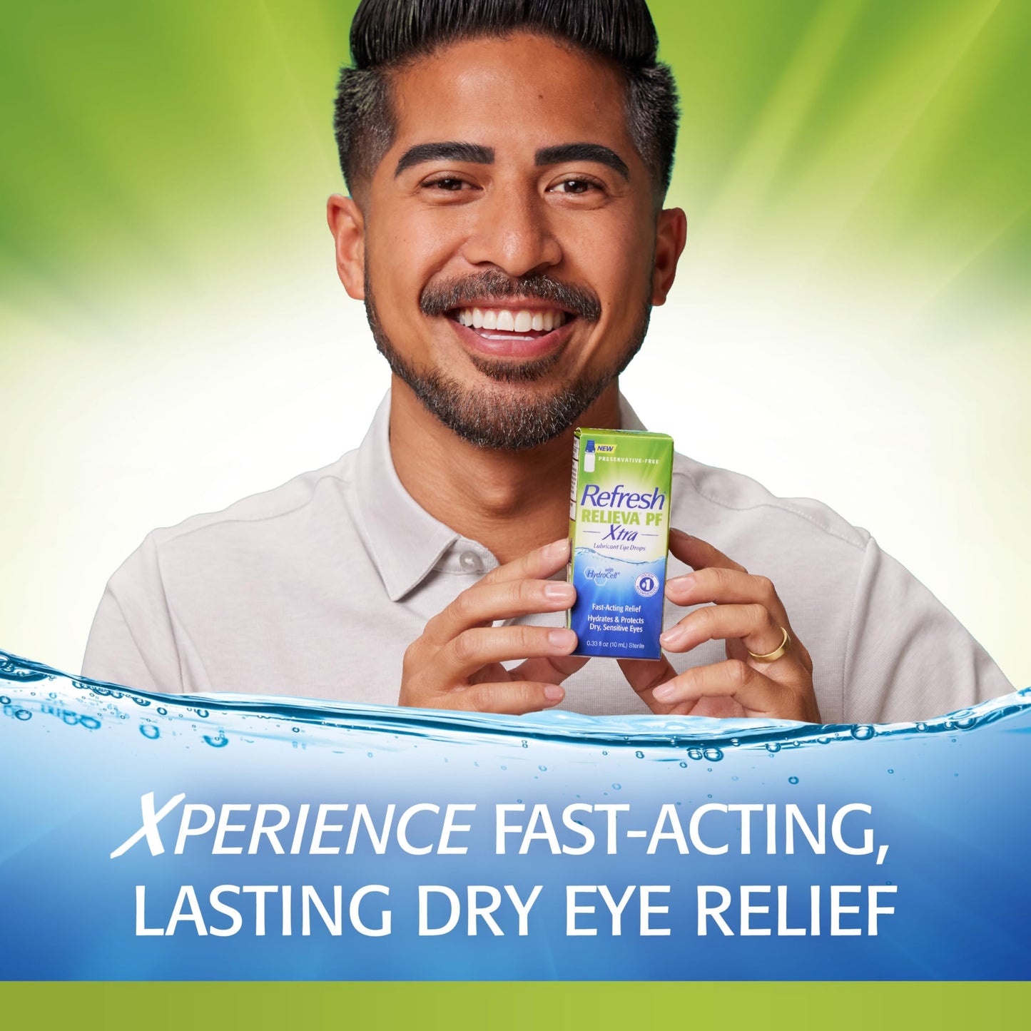 Refresh RELIEVA PF Xtra Preservative-Free Artificial Tears Lubricant Eye Drops, 0.33 fl oz (10 mL), 1 Count