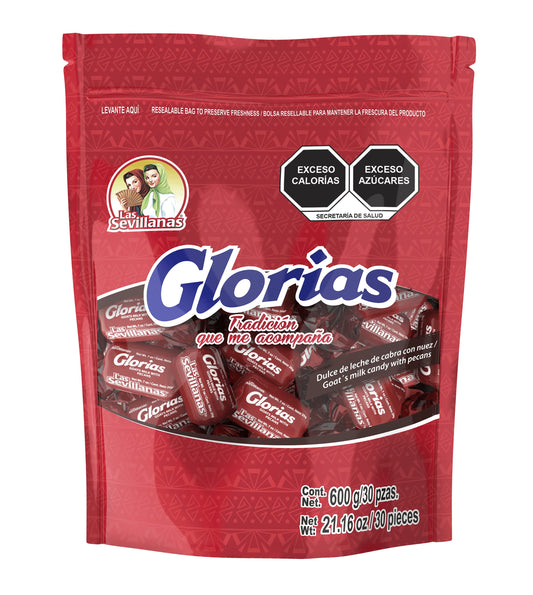 weight: Gloria Chewy Dulce de Leche Candy Bag with Pecans – Traditional Mexican & Latin Candy - Sweet Snack Treats - Arequipe, Cajeta, Caramel Sauce - Perfect for Desserts, Snacks, and Parties -21.16 Oz