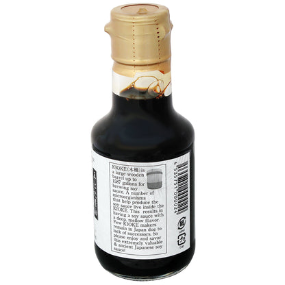 Yamaroku Shoyu Pure Artisan Dark Sweet Japanese Premium Gourmet Barrel Aged 4 Year Soy Sauce "Tsuru Bisiho", 5oz (148ml), (Pack of 2 Bottles)