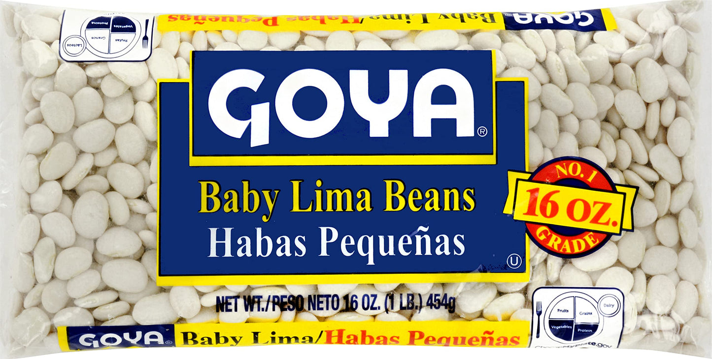 Goya Foods Baby Lima Beans, Dry, 16 Ounce (Pack of 24)