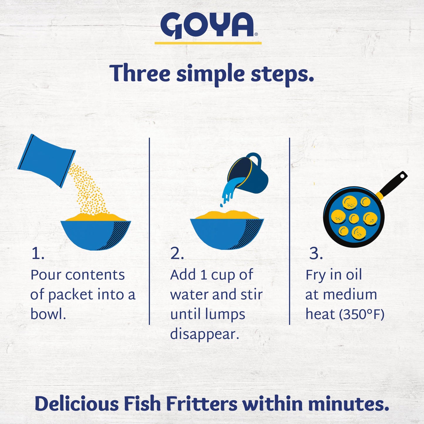 Goya Bacalaitos -Codfish Fritter Mix 4.5oz (2pack)