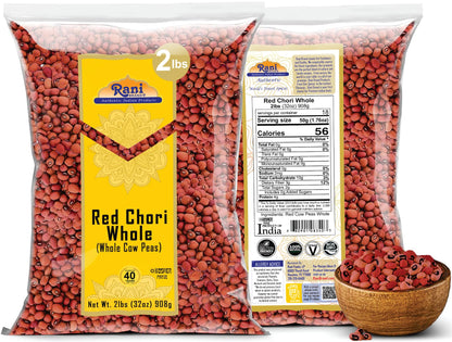 Rani Red Chori Whole (Adzuki Beans) 32oz (2lbs) 908g ~ All Natural | Vegan | Gluten Friendly | NON-GMO | Kosher | India Origin