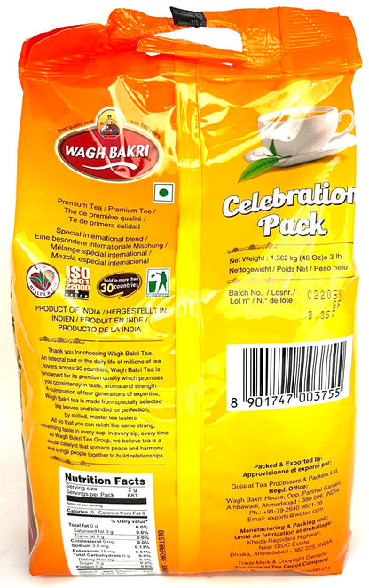 Wagh Bakri Premium Black Tea, Special International Blend, 3 lb (Pack of 1)