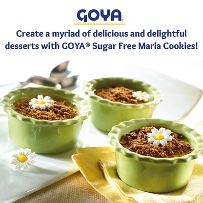 Sugar Free Maria Cookies by Goya, Thin Crisp, Baked Goods, Snacks for School and Work, Lunch Box Snacks, 4 Pack, 7oz. Each