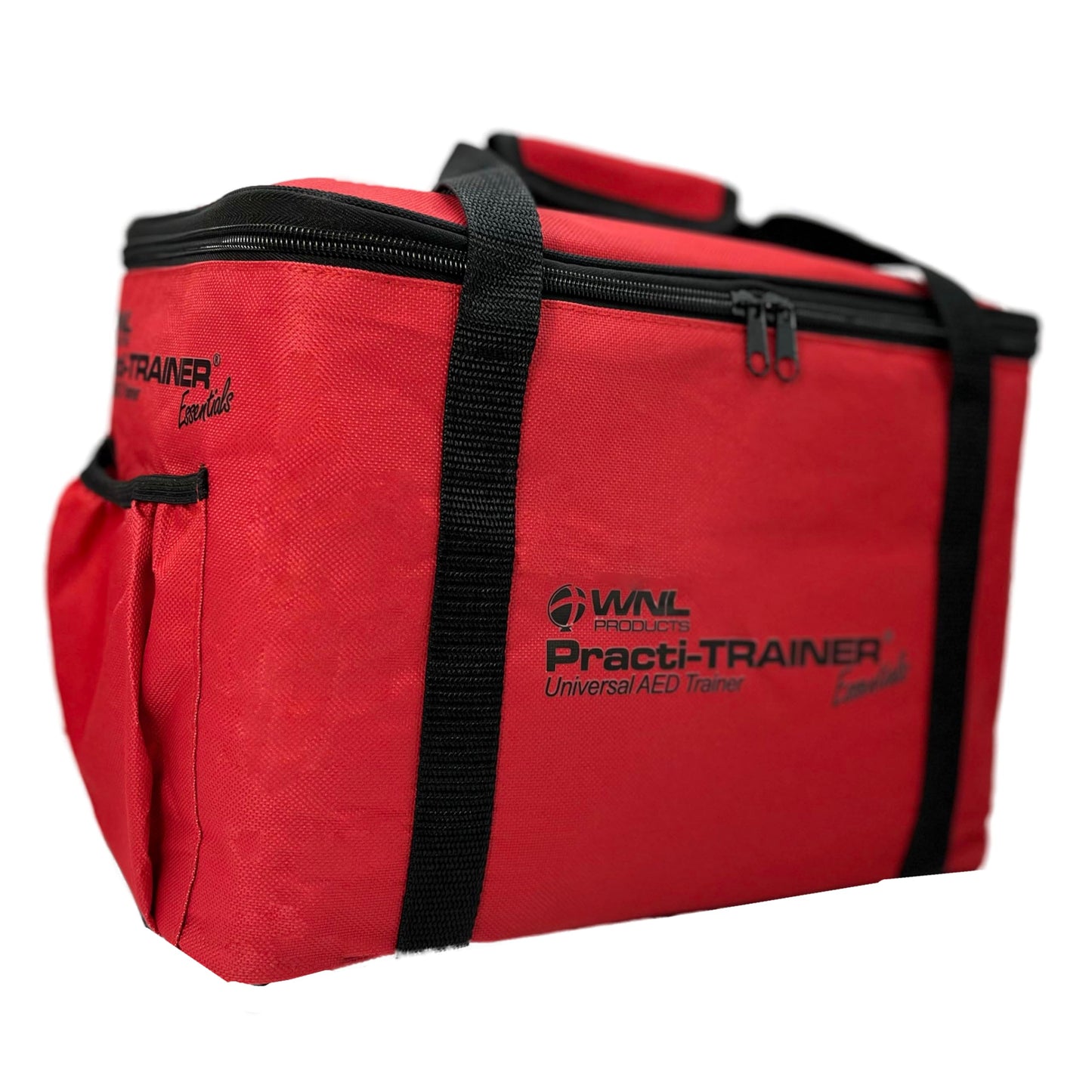WNL Products WL120ES10, for Training Use Only 4 AED Defibrillators and Carry Bag - Practi-Trainer Essentials Base Model AED Training Kit (4 Units) and Custom Carrying Bag