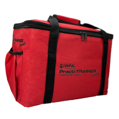 WNL Products WL120ES10, for Training Use Only 4 AED Defibrillators and Carry Bag - Practi-Trainer Essentials Base Model AED Training Kit (4 Units) and Custom Carrying Bag