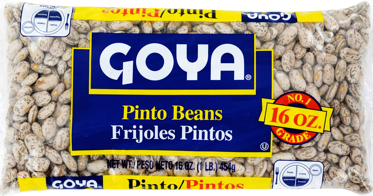 Goya Beans, Pinto, 1 Pound (Pack of 24)