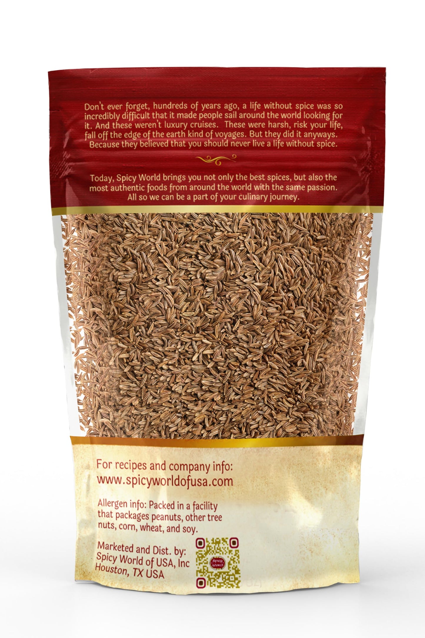 Spicy World Caraway Seeds 4 oz (117g) | Premium Whole Caraway Seeds for Rye Bread, Sauerkraut & Cooking | Aromatic Gourmet Spice
