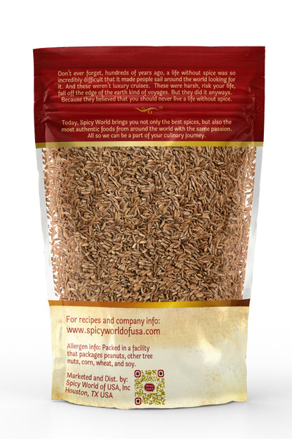 Spicy World Caraway Seeds 4 oz (117g) | Premium Whole Caraway Seeds for Rye Bread, Sauerkraut & Cooking | Aromatic Gourmet Spice