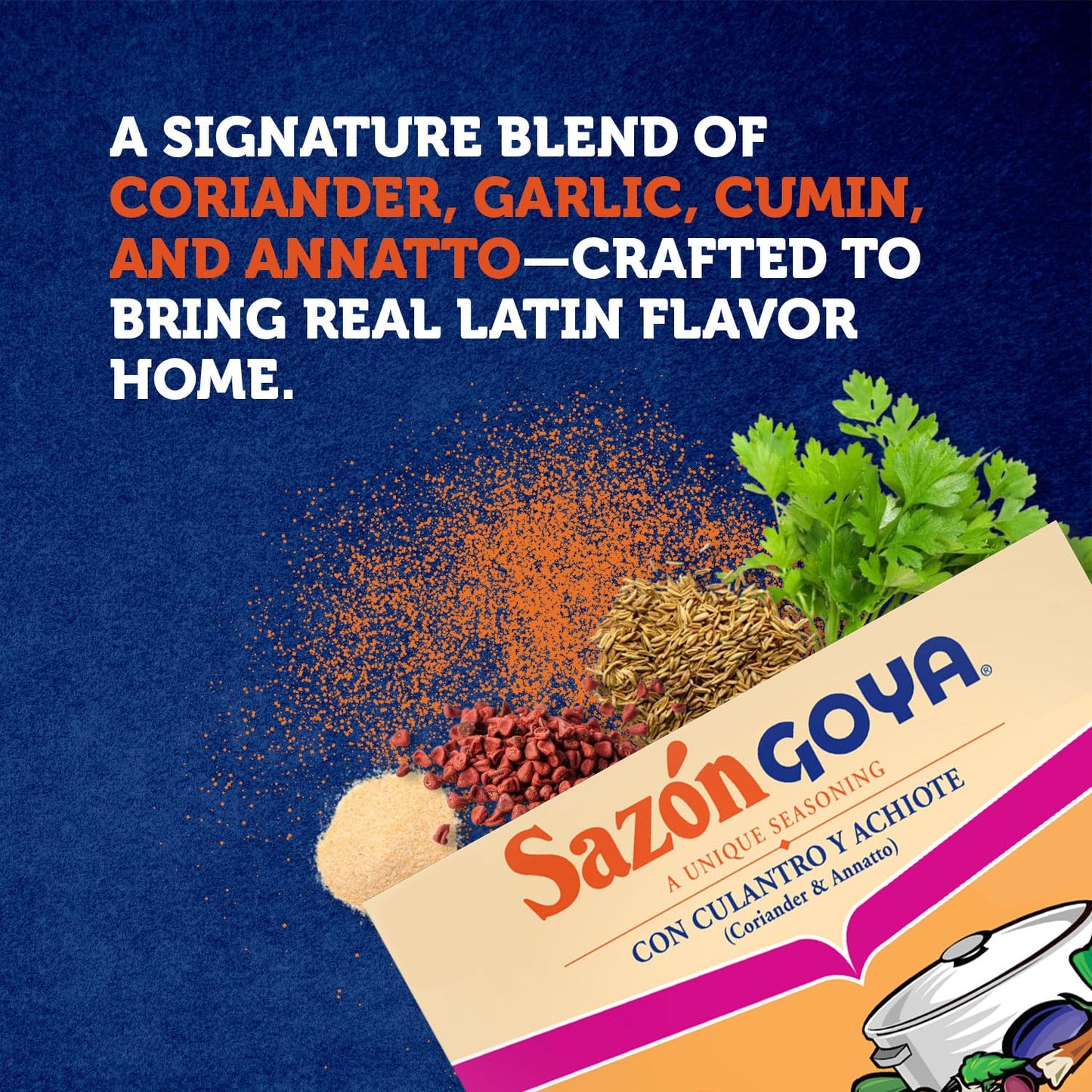 Goya Foods Sazón Seasoning with Coriander & Annatto, 6.33 Ounce (Pack of 1)