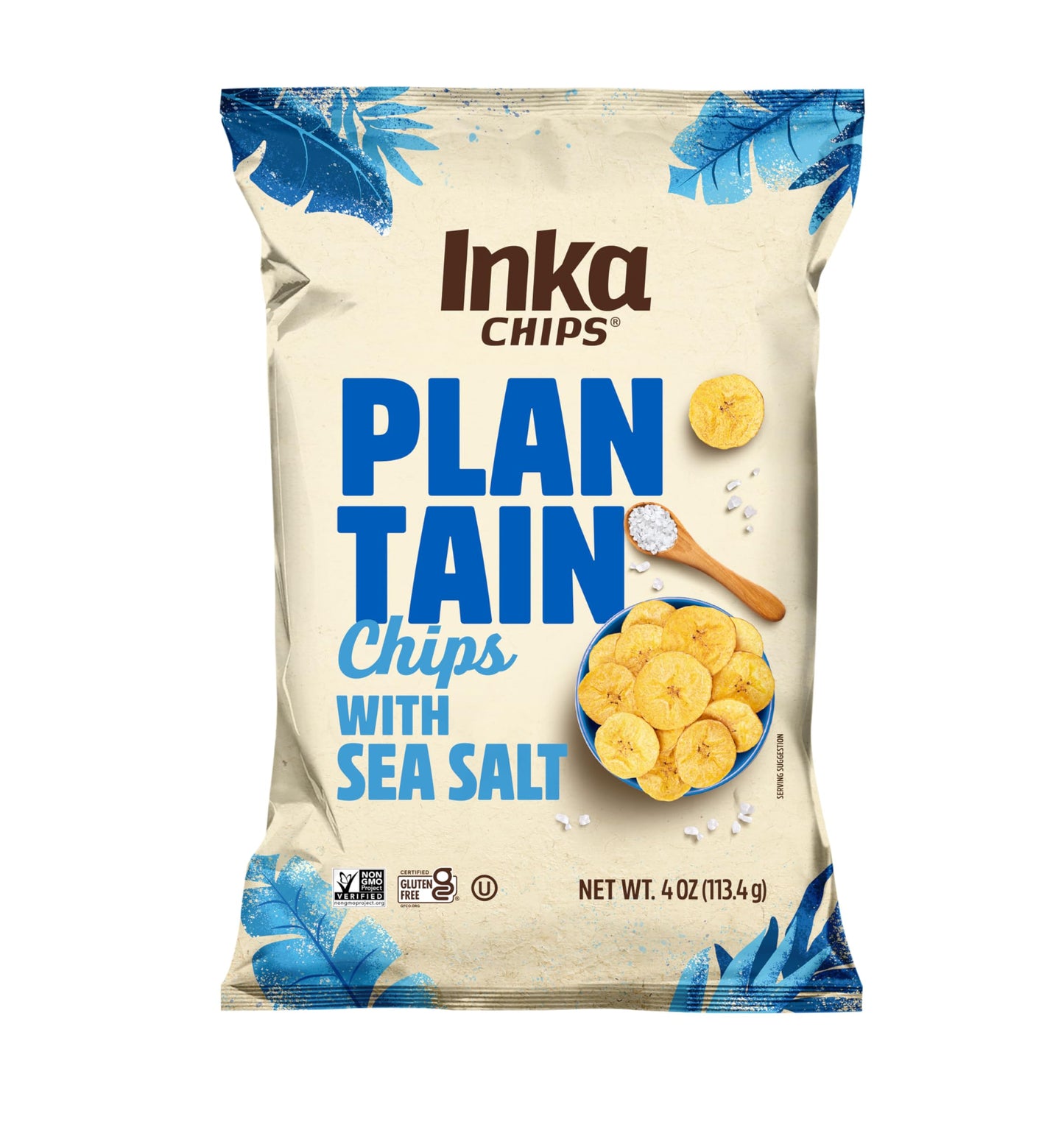 Inka Crops Sea Salt Plantains, 4-Ounce bags (Pack of 12)