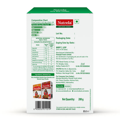 Nutrela, Soya Mini Chunks, 220 Grams(gm)