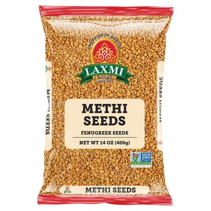 Laxmi Traditional Indian Spices - Methi Seeds (Fenugreek Seeds), 14oz