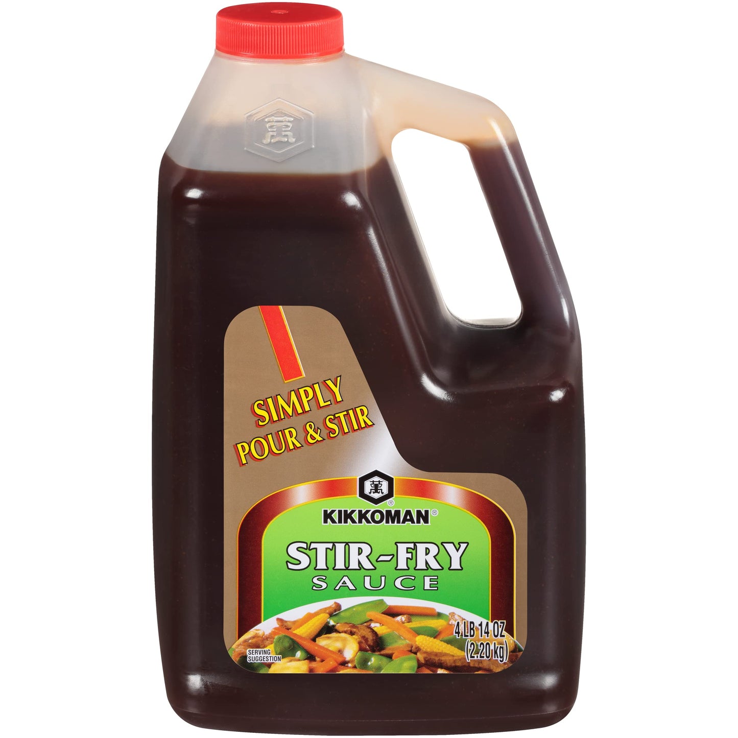 Kikkoman – Preservative Free Stir Fry Sauce with Classic Flavored - Perfect for Chowmein & All-Purpose Seasoning Dishes – Sealed Packed Plastic Bottle - 1/2Gal (Pack of 1)