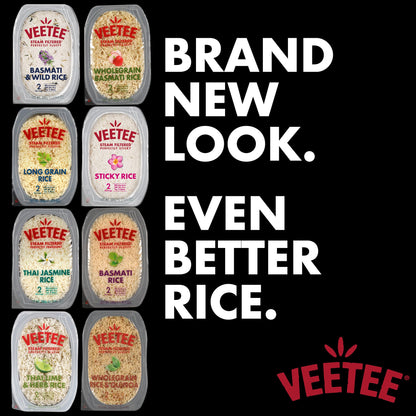 Veetee Basmati Rice - 2 Minute Rice Microwavable Meals - Instant Rice Meals Ready to Eat Gluten Free Precooked Rice - 9.9oz (Pack of 6)
