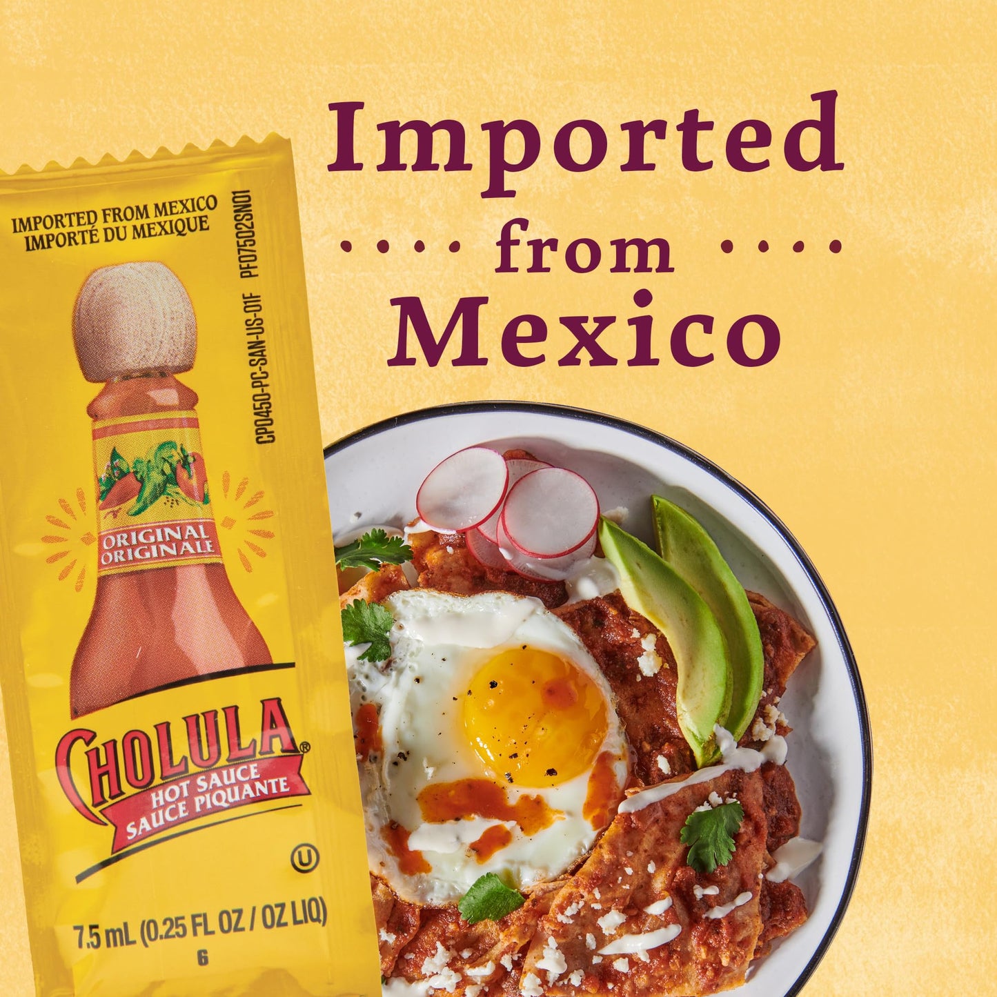 Cholula Original Hot Sauce Packets, 200 count - One 200 Count Individual Hot Sauce Packets with Mexican Peppers and Signature Spice Blend, Perfect Single-Serve Size for Delivery and Takeout